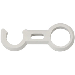 Крючок фиксатор трапа 22 мм белый (040545WT, 10269473)